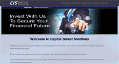 Desktop Screenshot of capitalinvestsolutions.com