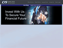 Tablet Screenshot of capitalinvestsolutions.com